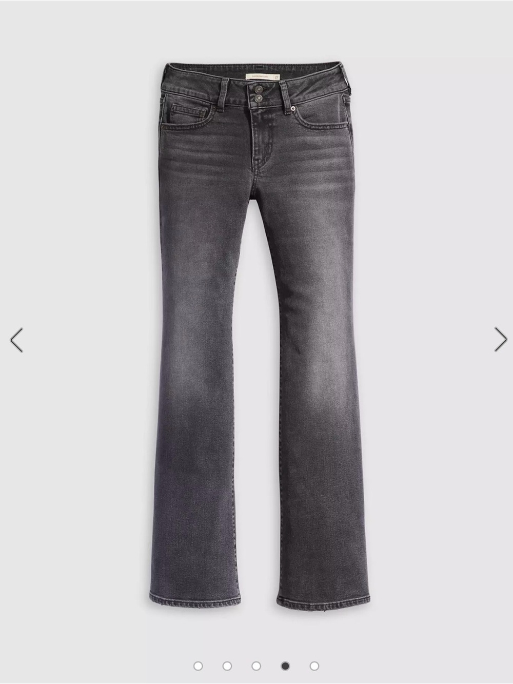 Levi's Women's Grey-black Flare Jeans